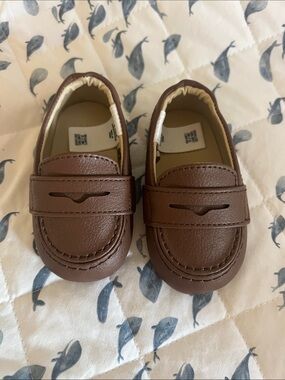 Janie & Jack Brown Loafer Slip-On Dress Shoes